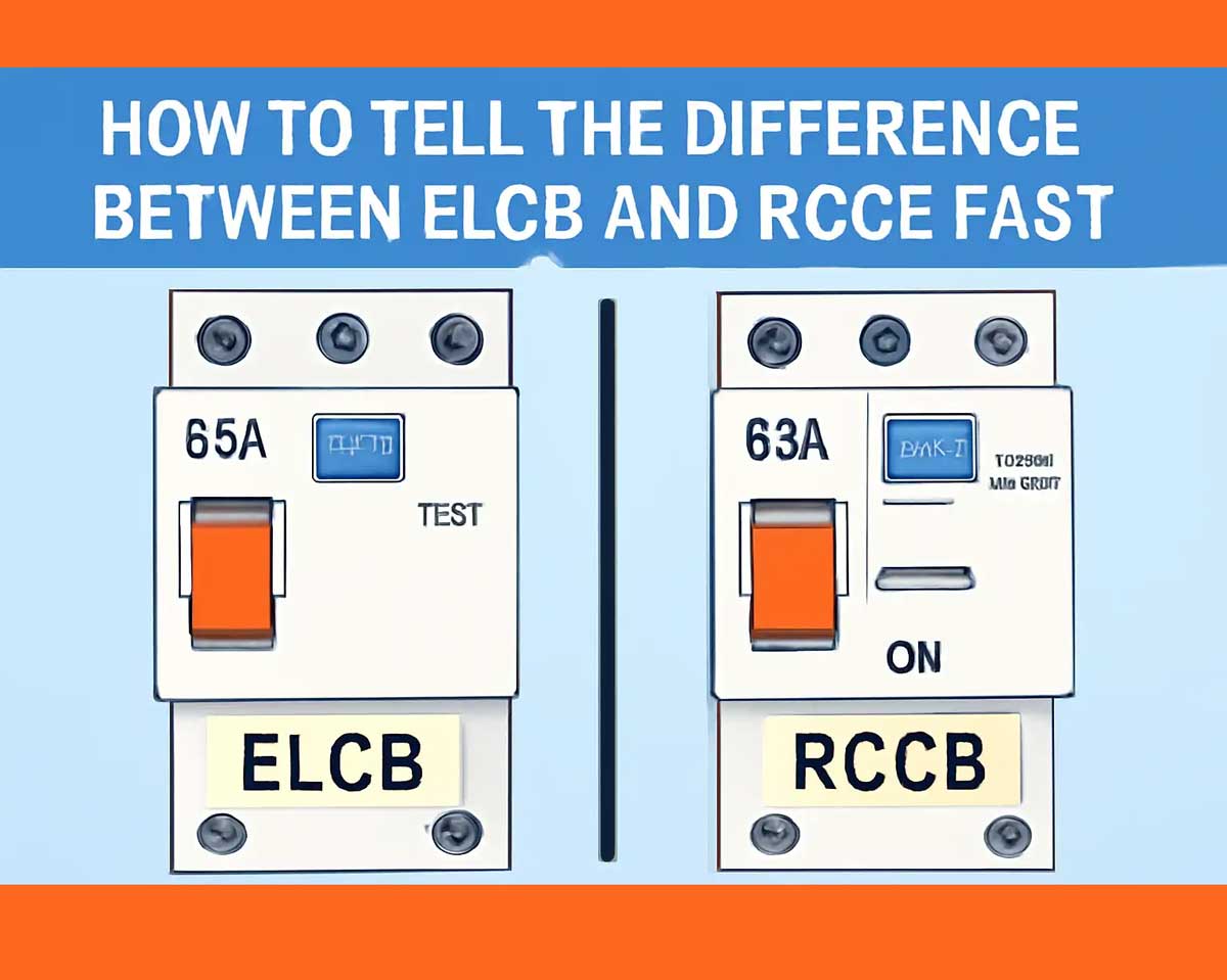 Difference between RCCB and ELCB